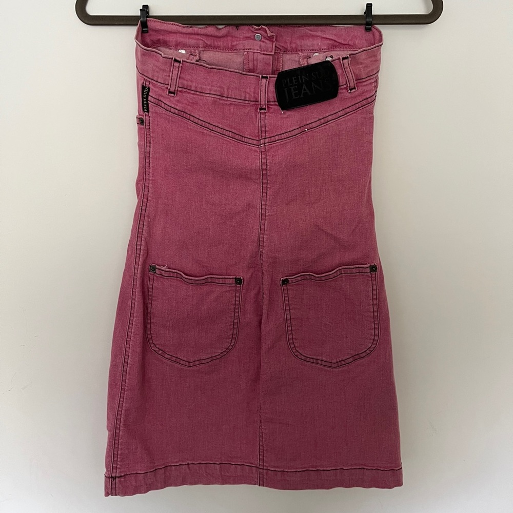 Vintage Reworked Denim Mini Dress - Picture 5 of 9